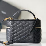 Saint Laurent Gaby Mini Vanity Bag In Lambskin Black